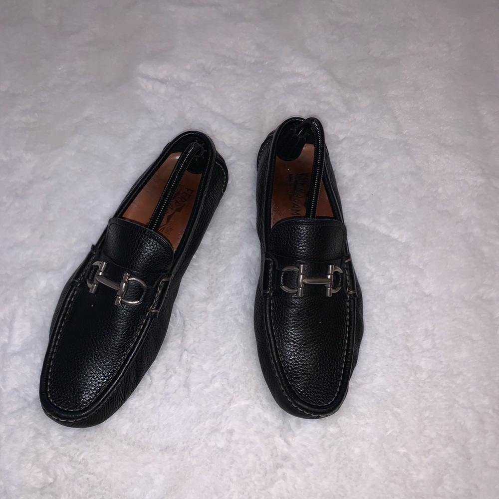 Salvatore Ferragamo Parigi Leather Gancini Driver